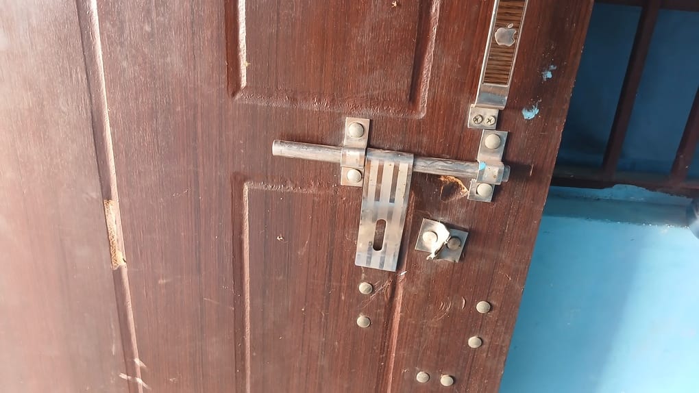 The thieves broke into a locked house and ransacked the rooms