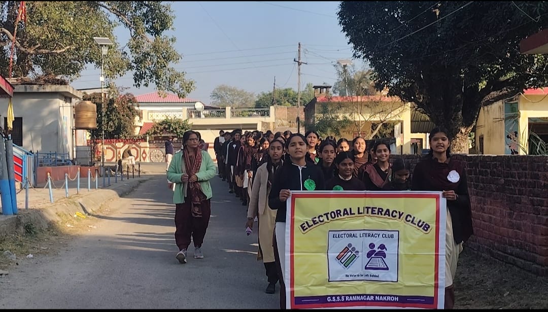 Students were made aware of the importance of voting.