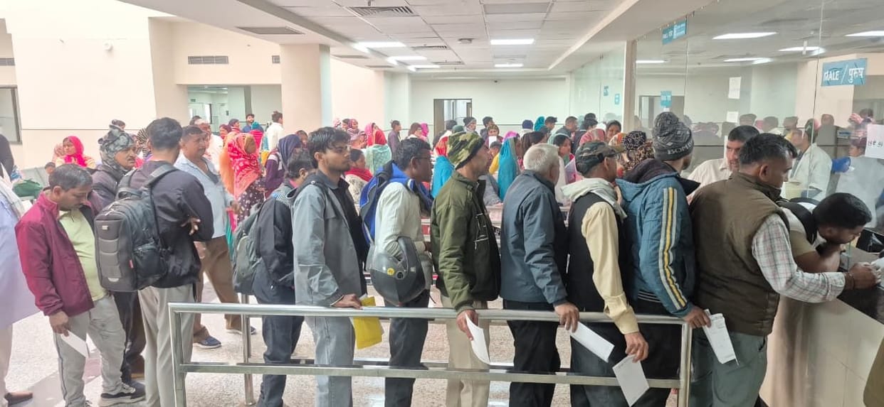 The strike ended after four days, and patients thronged the OPD.
