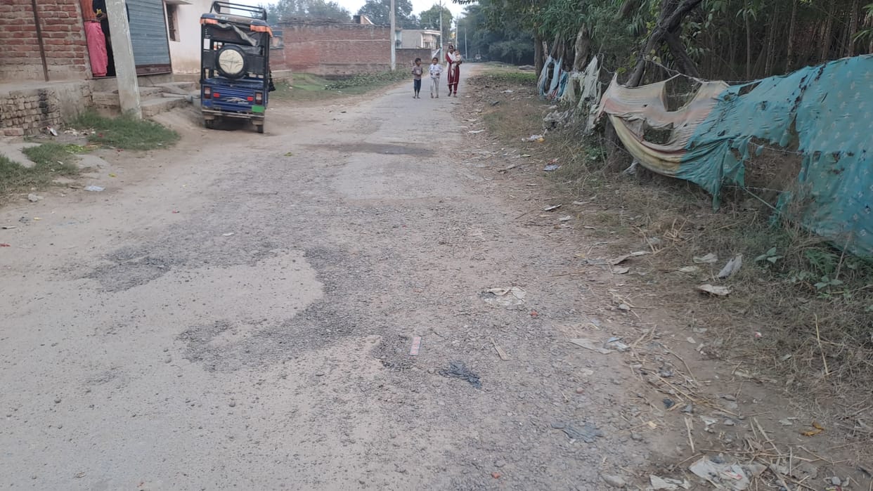 Potholes on the road are increasing the risk