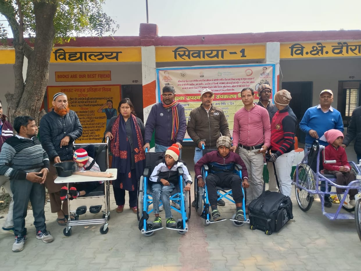Registration of handicapped children for equipment