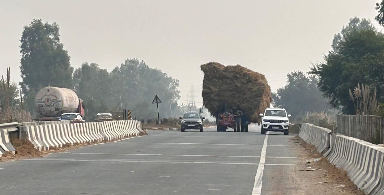Overloaded vehicles are running rampant on the roads.