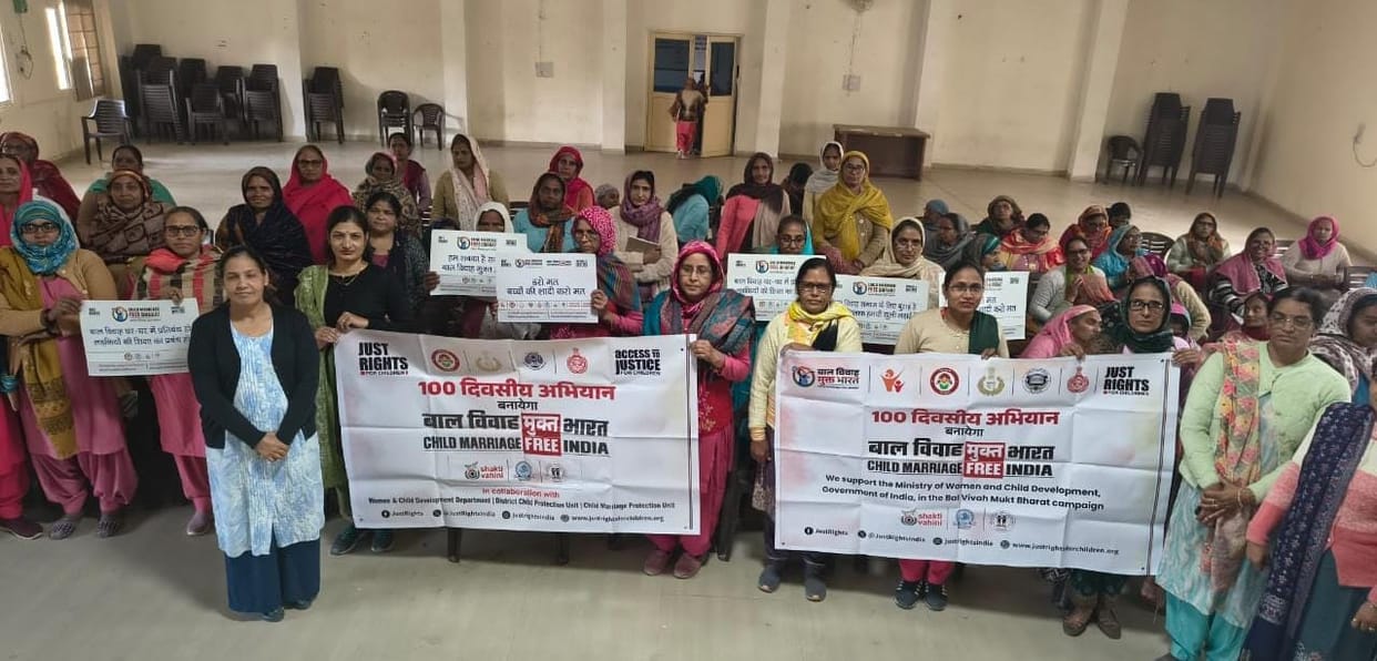 Participants were administered an oath to create a child marriage-free India.