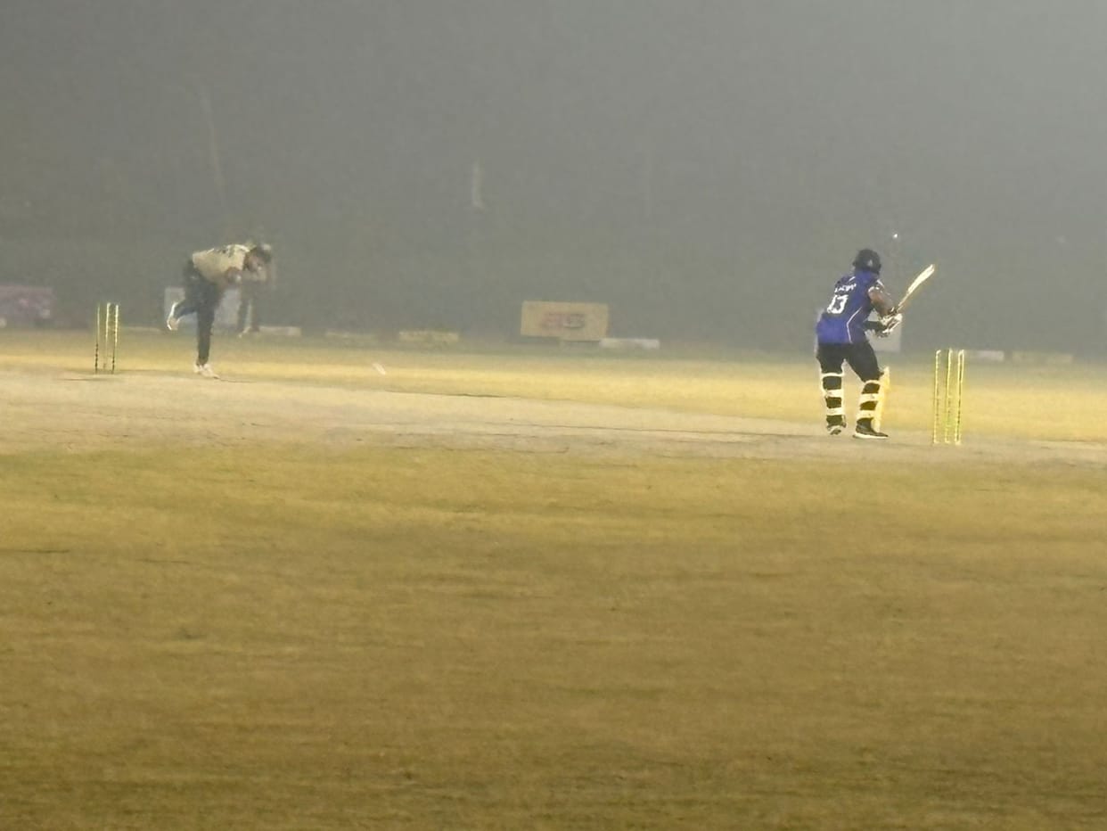 Akshat Pandey was named Man of the Match in the Braj Premier League.