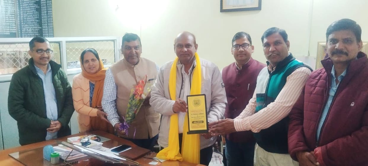 The newly appointed DEO was felicitated.
