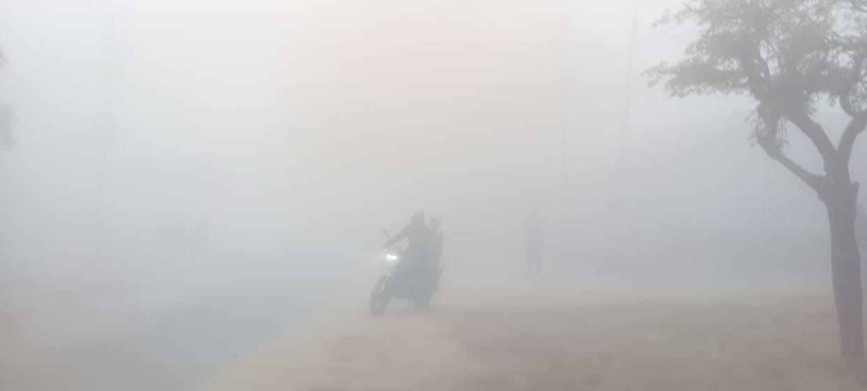 Fog slows down vehicle speed