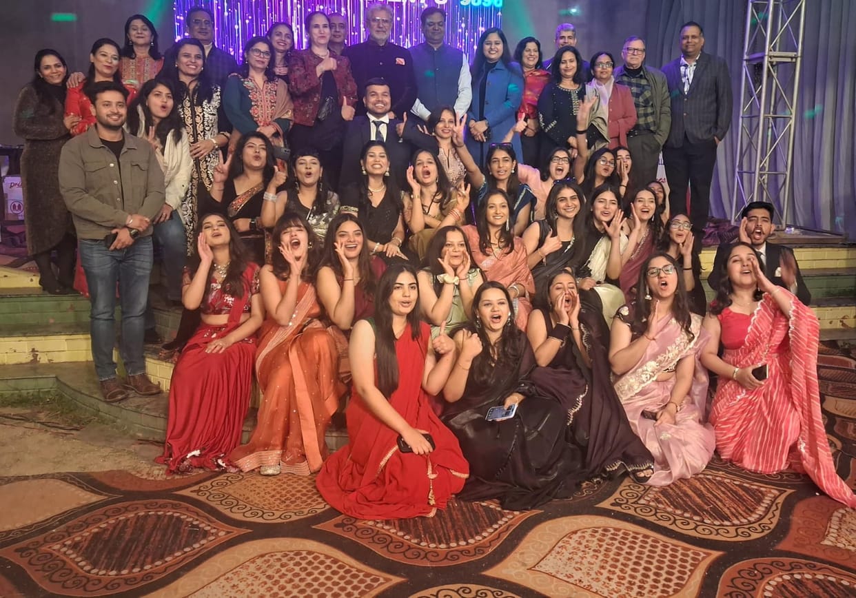 The students enjoyed the farewell party