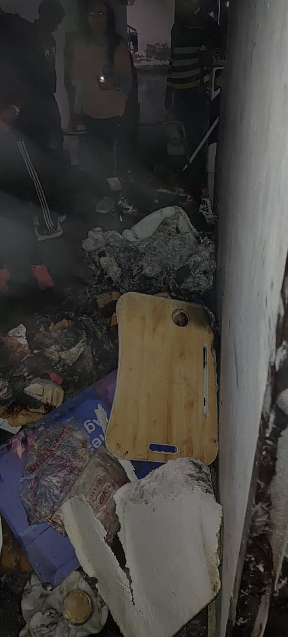 A fire broke out in the girls' hostel of the medical college, causing panic.