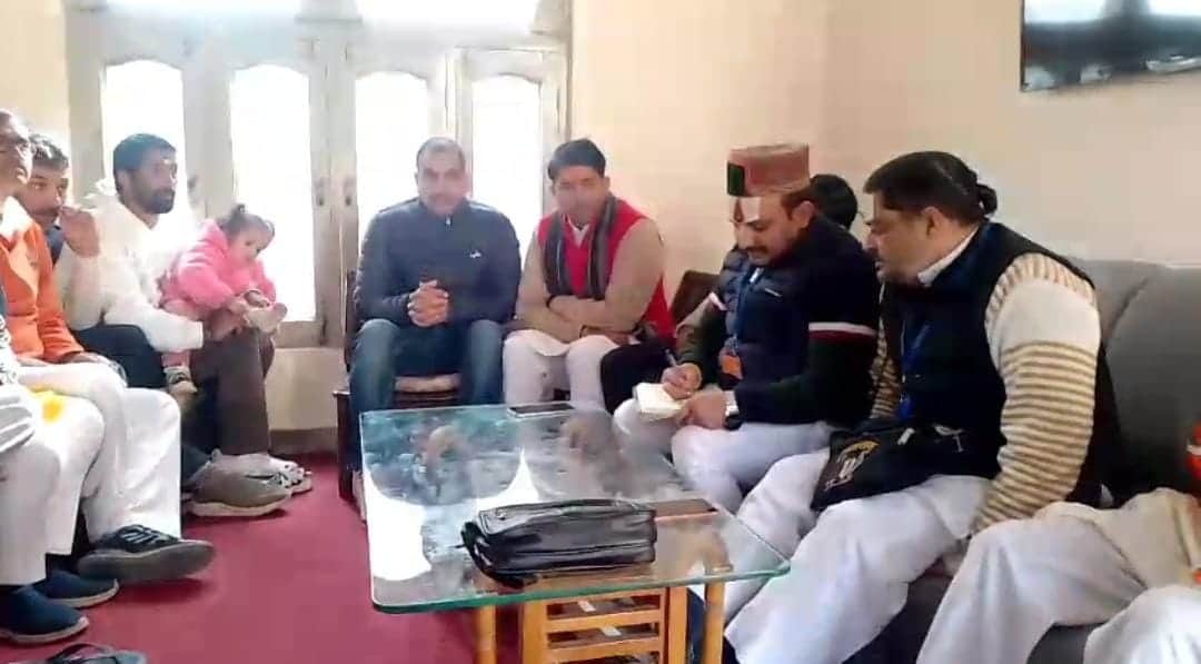 महर्षि मार्कंडेय  बिलासपुर में संस्कृति संरक्षण  संघ की बैठक में मौजूद पदाधिकारी और सदस्य। संवा