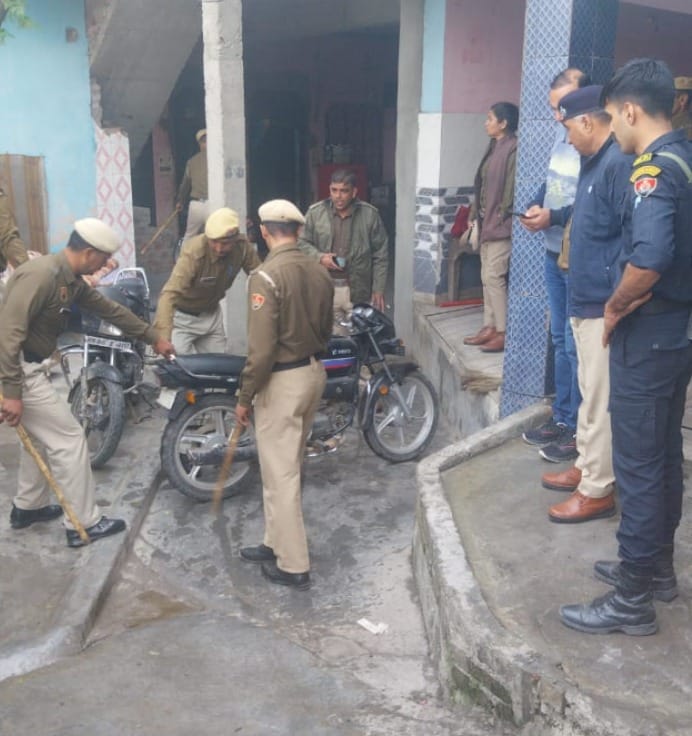 Police searched hotels and dharamshalas