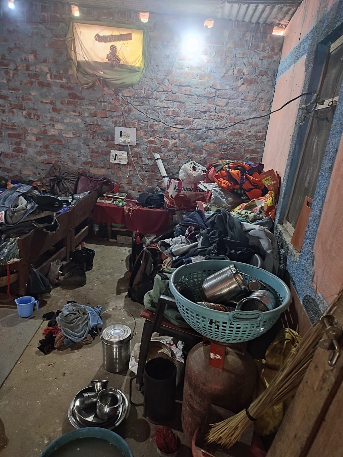 Even after three months of the disaster, the affected people have not got their roof back.