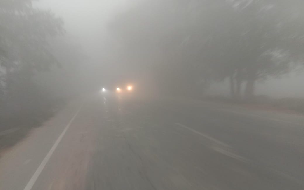 For the first time, a thick fog blanketed the area, reducing visibility to 40 metres.