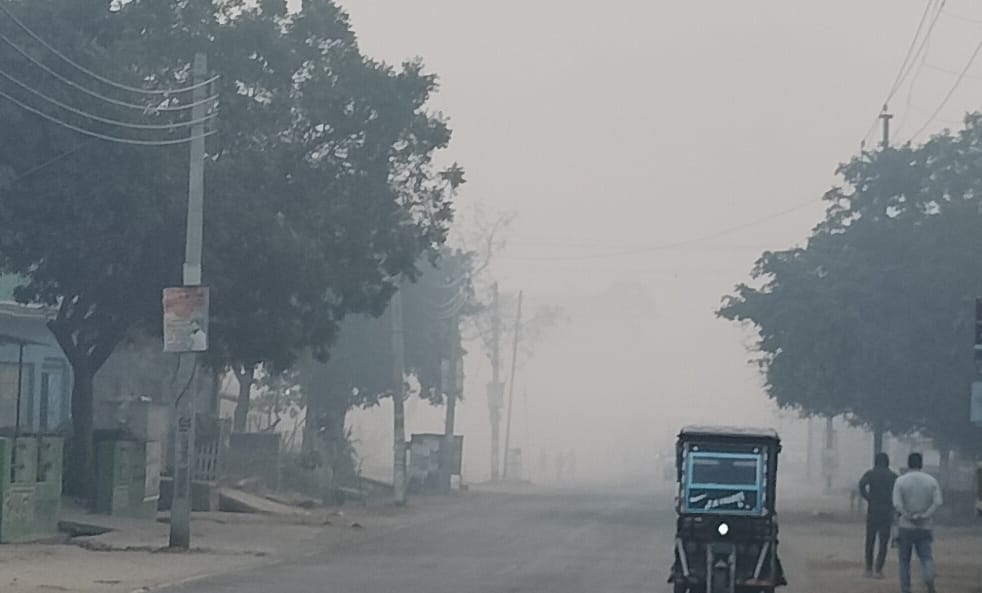 Weather: Dense fog continued for the second consecutive day, and the cold intensified.