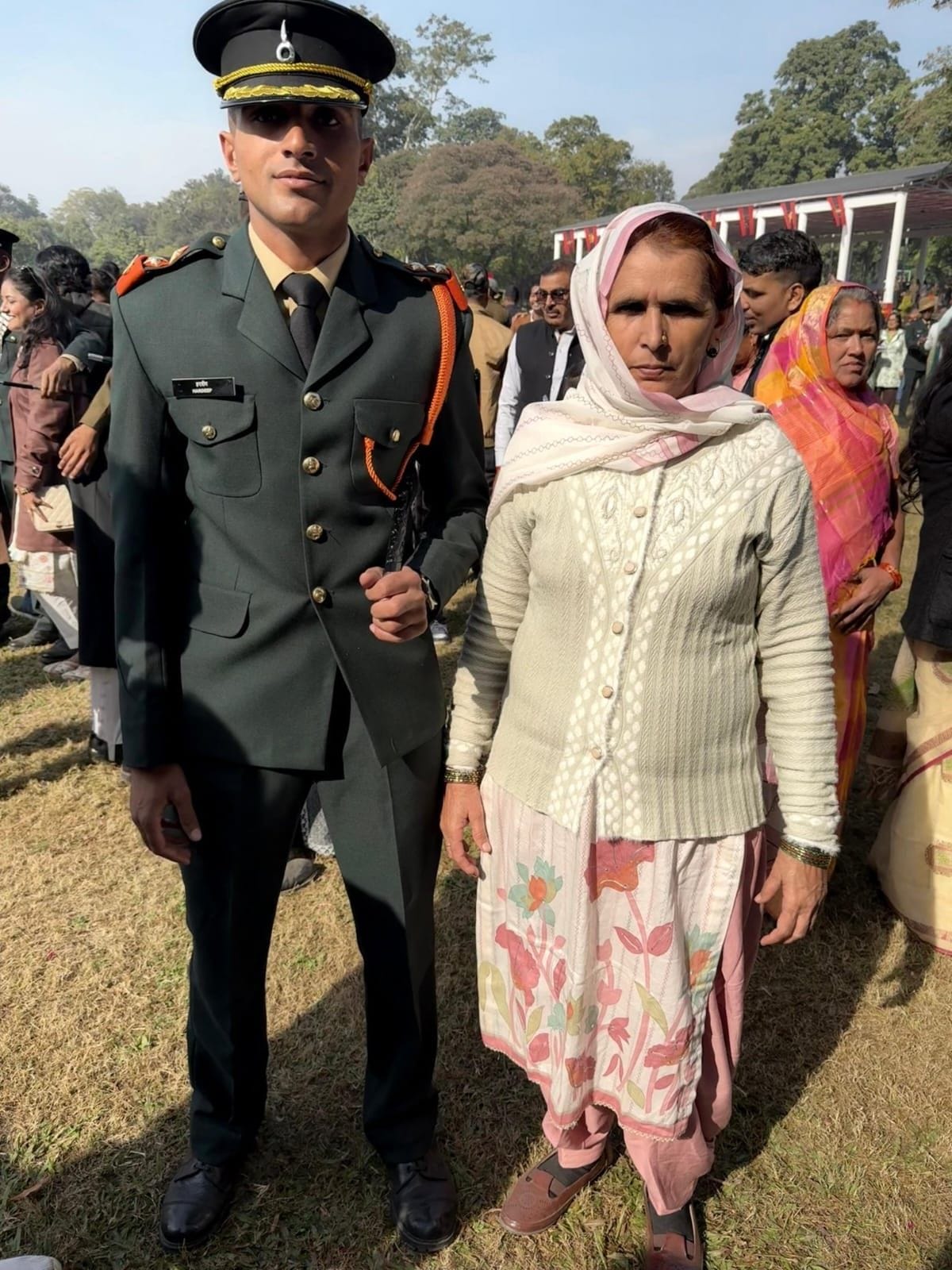 Paying tribute to his mother's values, Hardeep Gill became a Lieutenant.