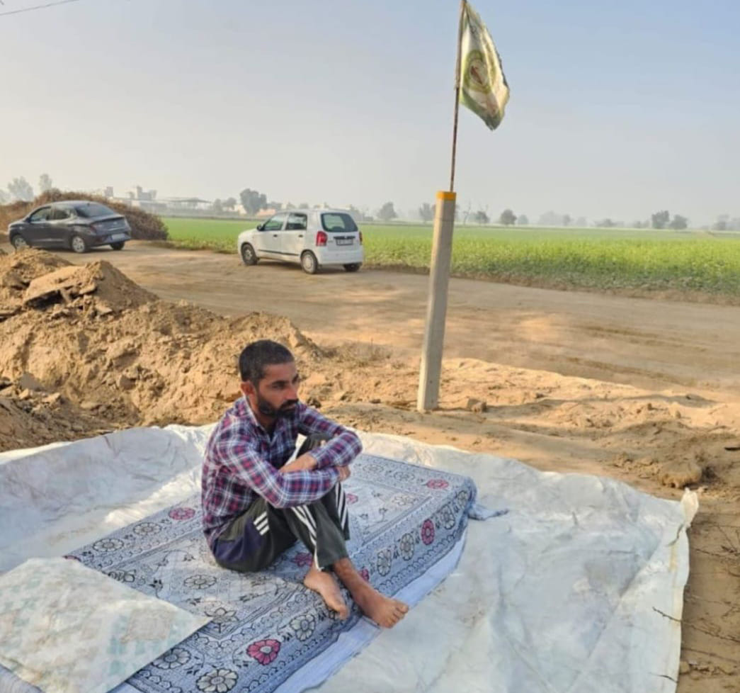 Farmer sits on indefinite hunger strike, Marketing Board illegally occupies land to make a dirt road