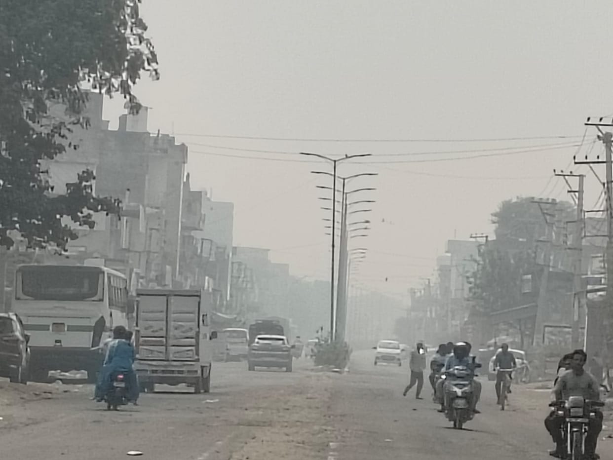 399 recorded AQI, distress to breaths