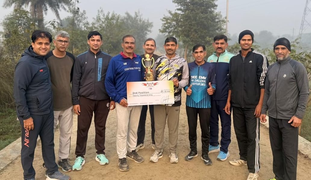 The two winners of the Jaipur Honour Run were welcomed in Bahadurgarh.