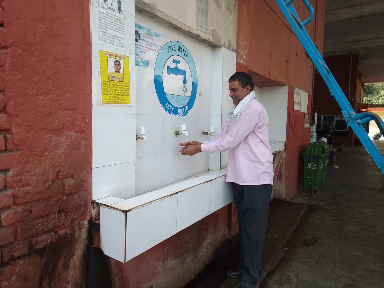 Due to the lack of a drinking water connection at the depot, they are relying on tankers to quench their thirst.