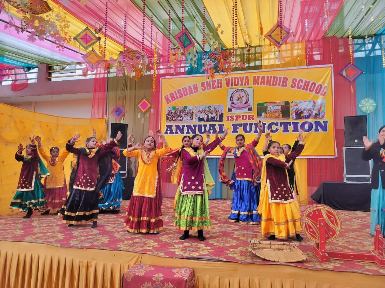Children were honored in the annual program of Krishna Sneh School.