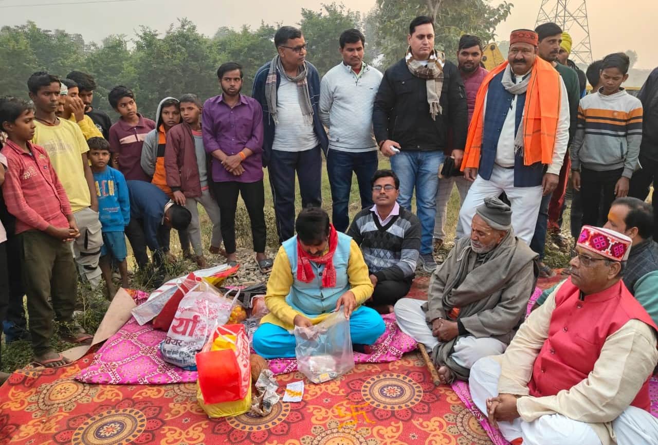 कटका के रेलवे अंडरपास का भूमि पूजन करते पिछड़ा वर्ग आयोग के उपाध्यक्ष सोहनलाल श्रीमाली। स्रोत स