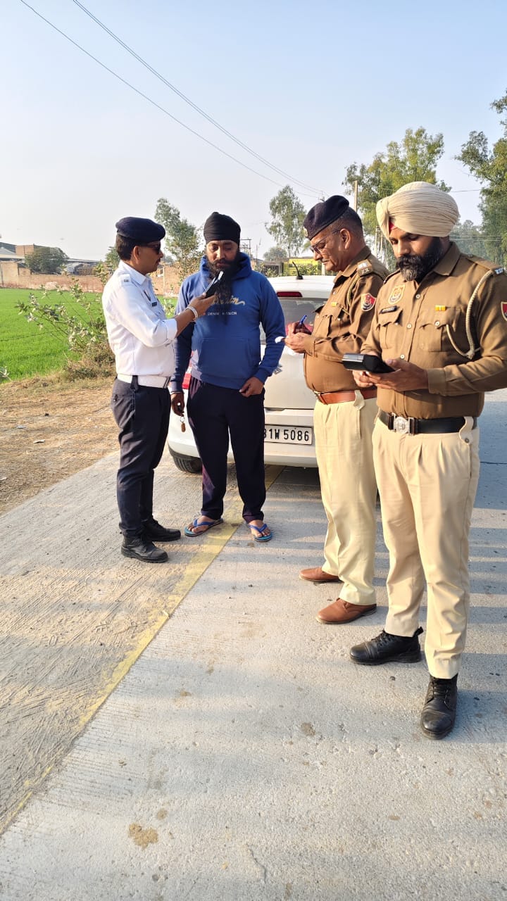 Vehicles overspeeding on the highway, 2191 online challans this year