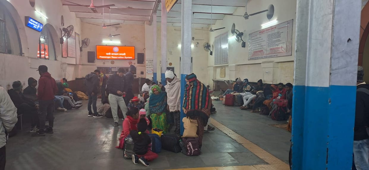 Trains are running late, and passengers are shivering in the cold