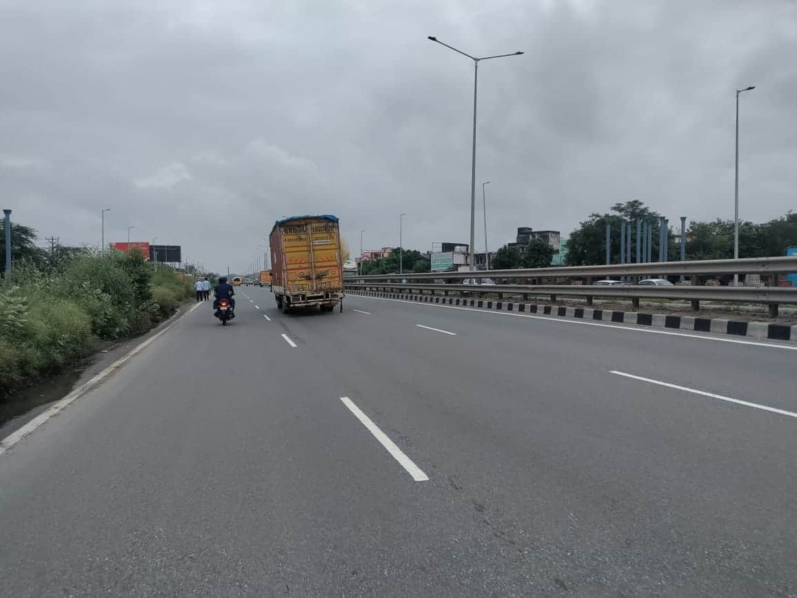 धारूहेड़ा से गुजरता दिल्ली जयपुर हाईवे। संवाद