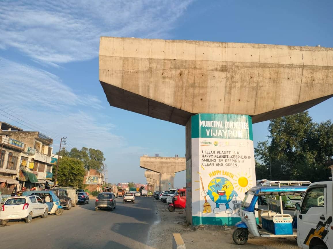 विजयपुर सिक्स लाईन निर्माण में मात्र फिलर ही दिखाई दे रहे हैं