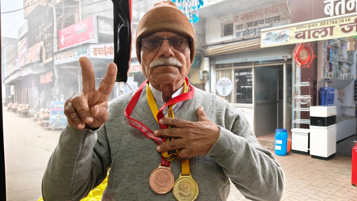 He won a gold medal in hammer throw and a bronze medal in the 2 km walk.