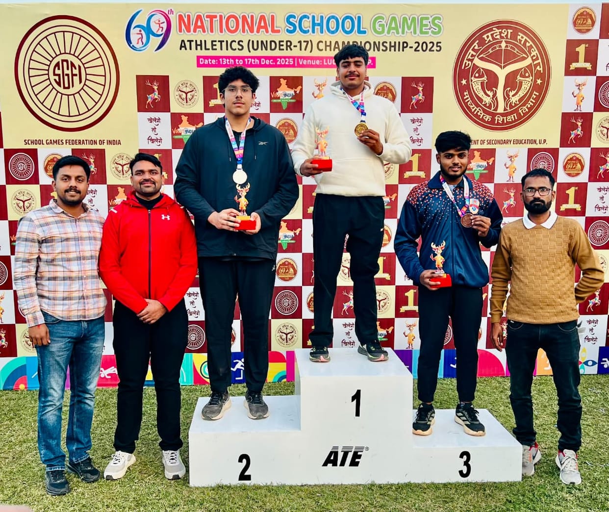 Nitesh Jakhar won the gold medal in shot put.
