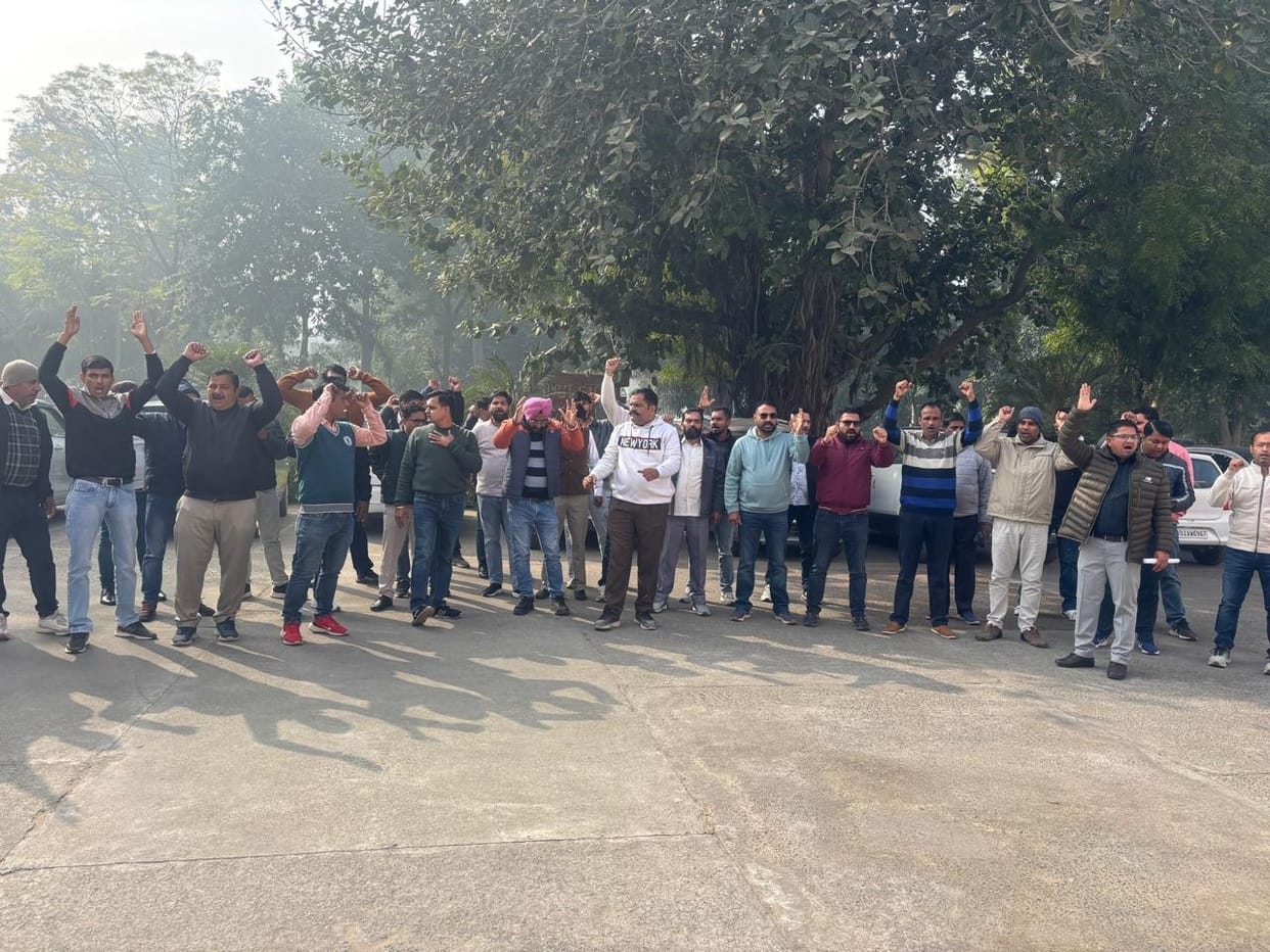 Electricity Corporation employees protest against online transfer policy