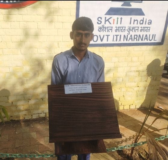 ITI student makes adjustable study table from wood for Rs 500