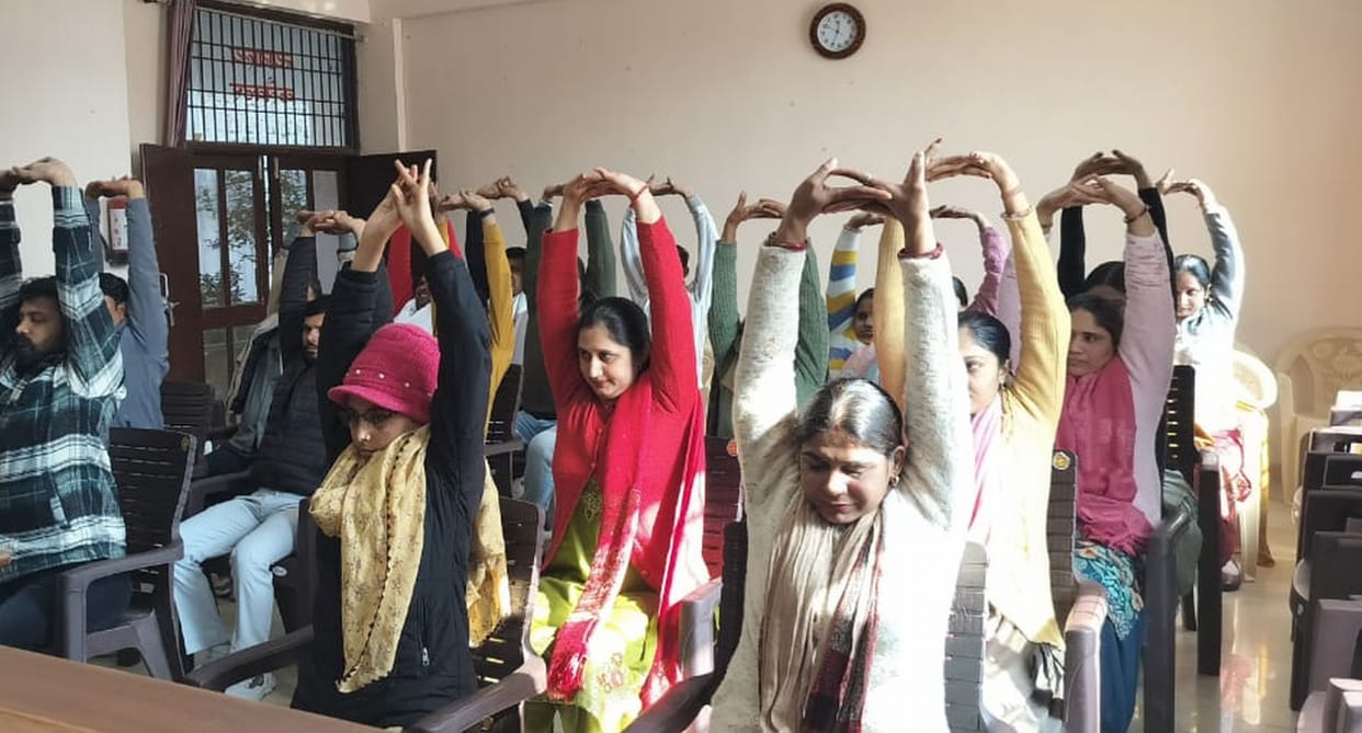 Officials and employees will get a yoga break every day Sub Divisional Officer