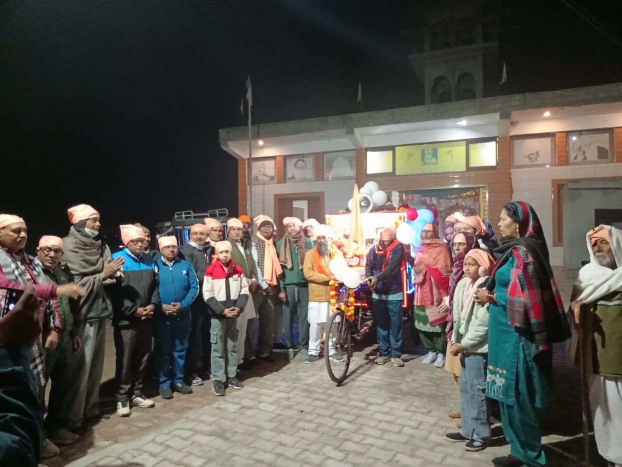 Guru Ravidas Maharaj's morning procession