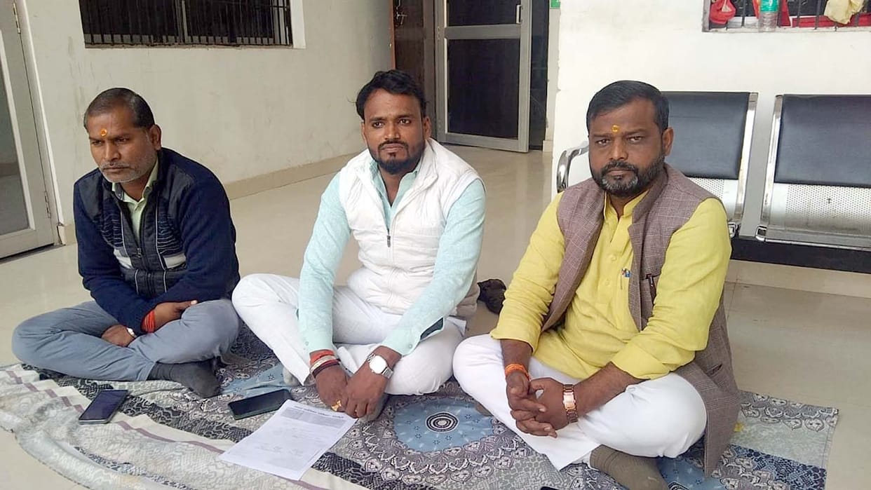 Three councillors staged a sit-in protest demanding financial details.