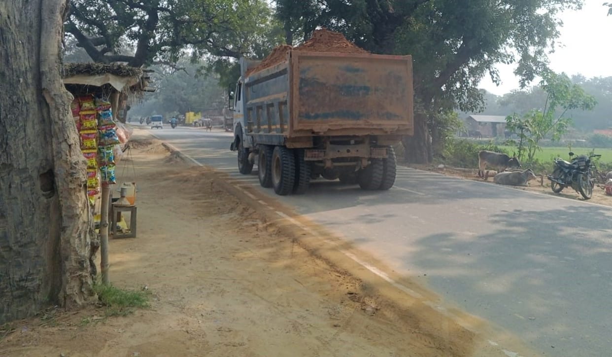 Overloaded dumpers are taking away the life of the roads