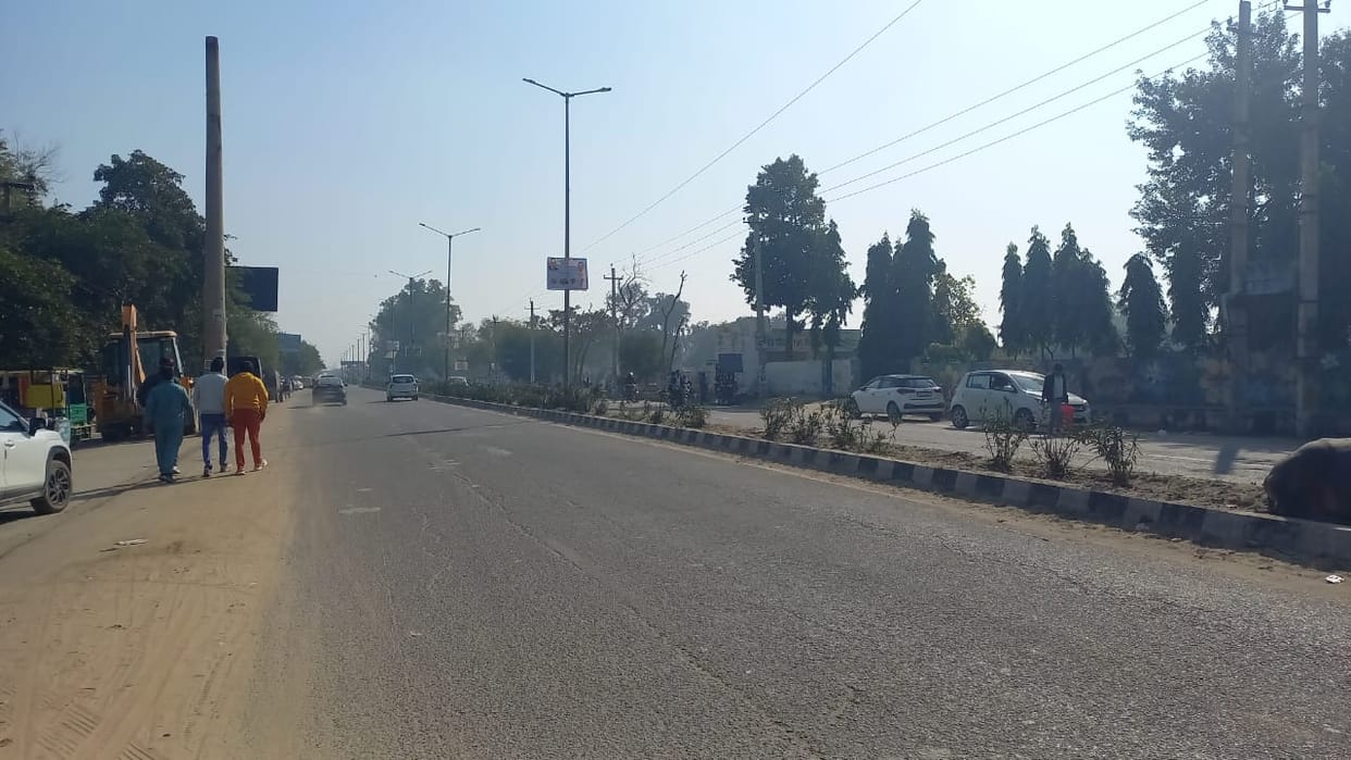 The municipal council has failed to remove the illegal hoardings hanging from the poles.