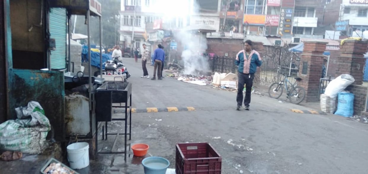 Garbage collected from here and burnt there, polluting the environment due to smoke