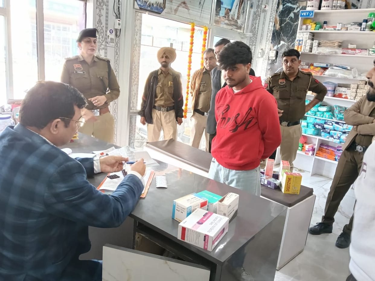 Raids were conducted on six medical stores; stock and sales records were examined.