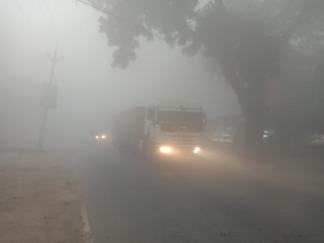 The morning fog slowed things down, but there was some relief during the day