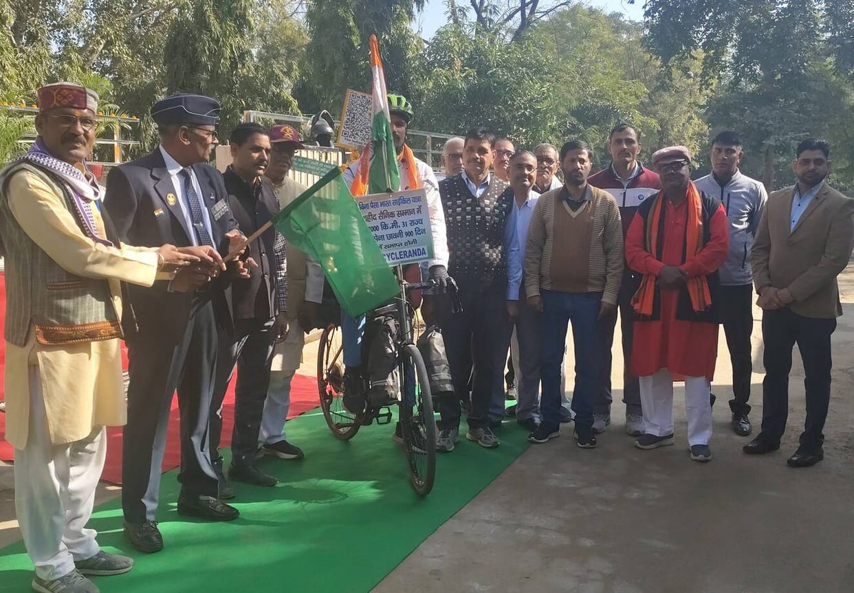 The 'Martyr's Honour Journey' was welcomed in Narnaul.