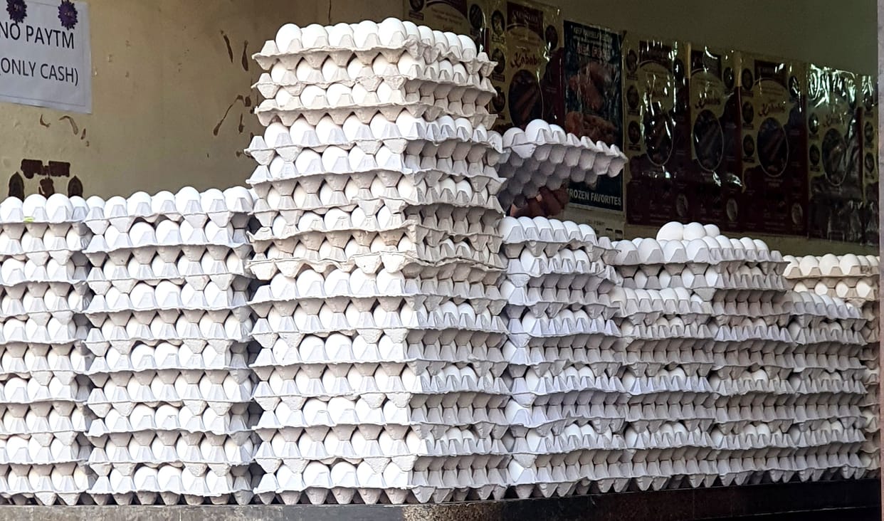 Be it Sunday or Monday...district residents are eating eggs worth Rs 40 lakh every day