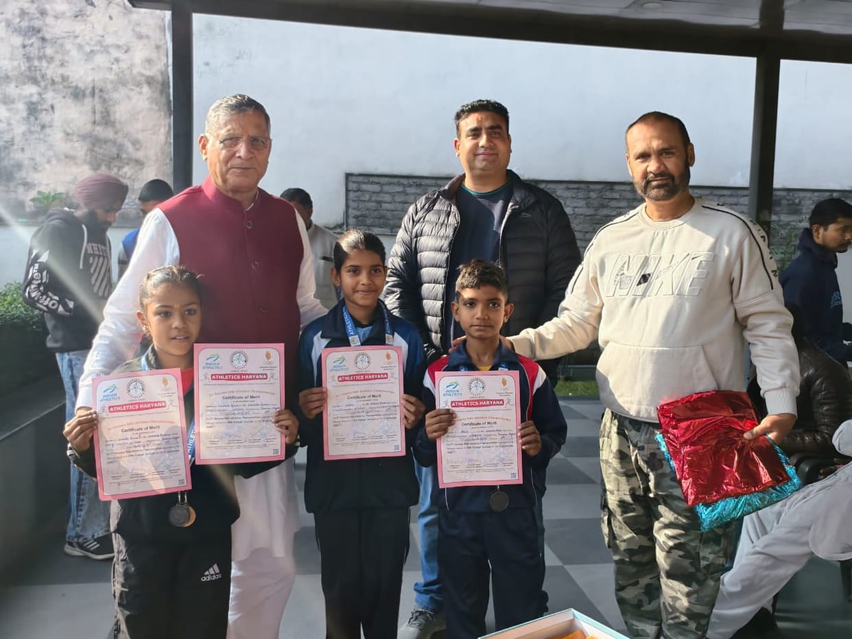 The young medal-winning athletes were honored
