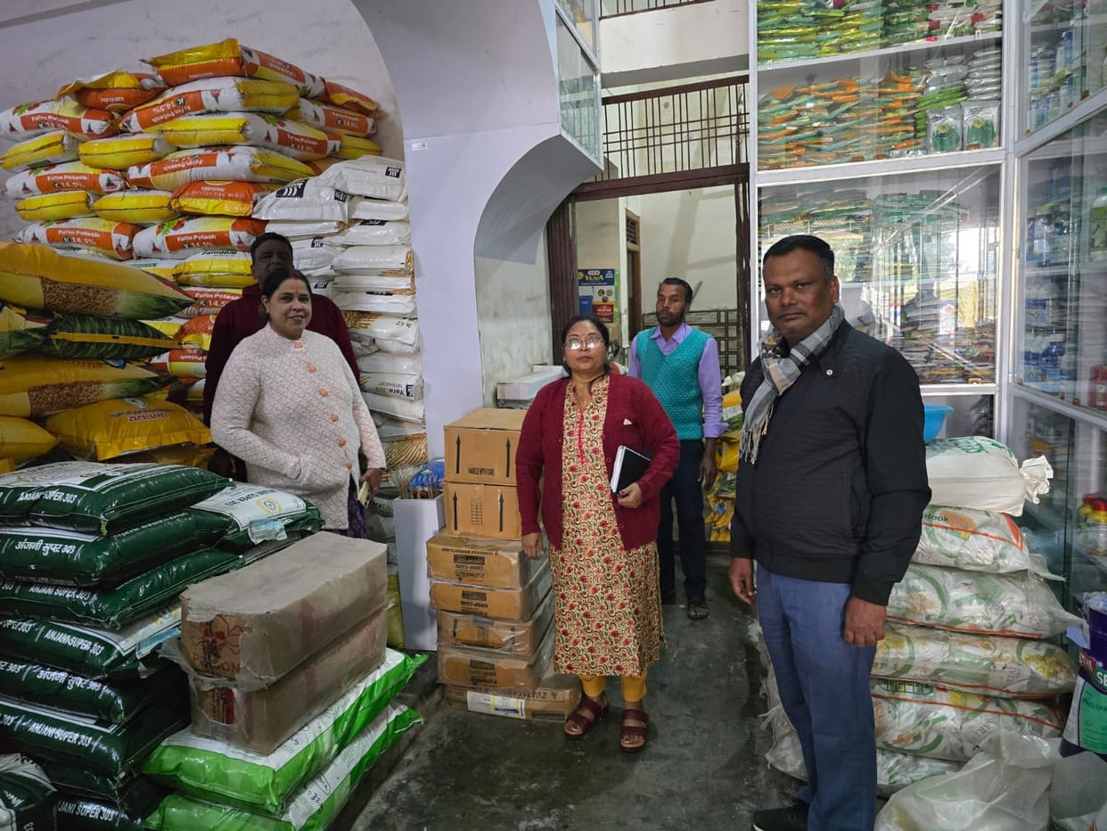 32 fertilizer centers inspected, notices issued to four.
