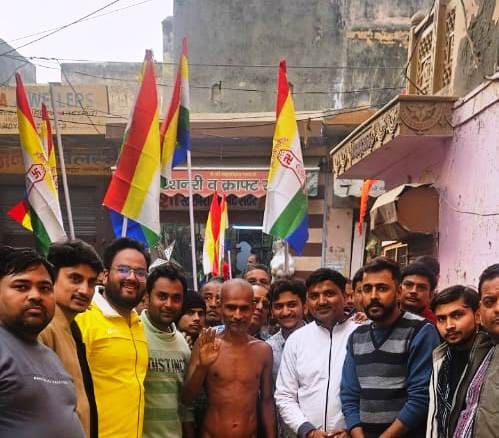 Auspicious entry of Acharya Bharat Bhushan Maharaj