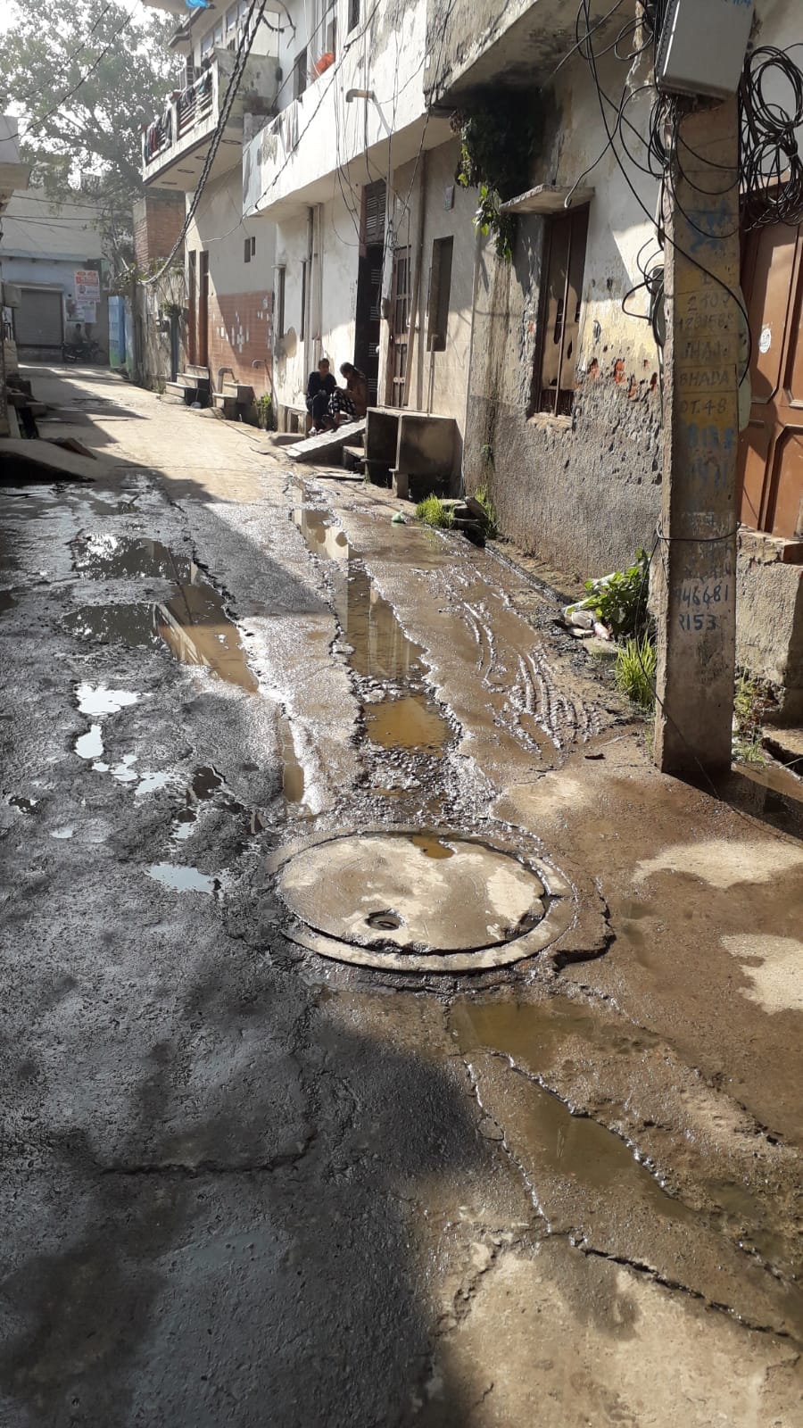 People upset with closure of sewerage mainhole in Berry Gate
