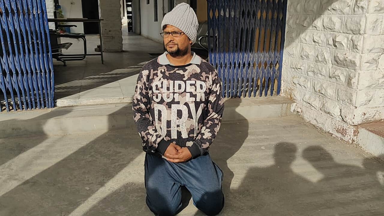 पुलिस की गिरफ्त में आरोपी