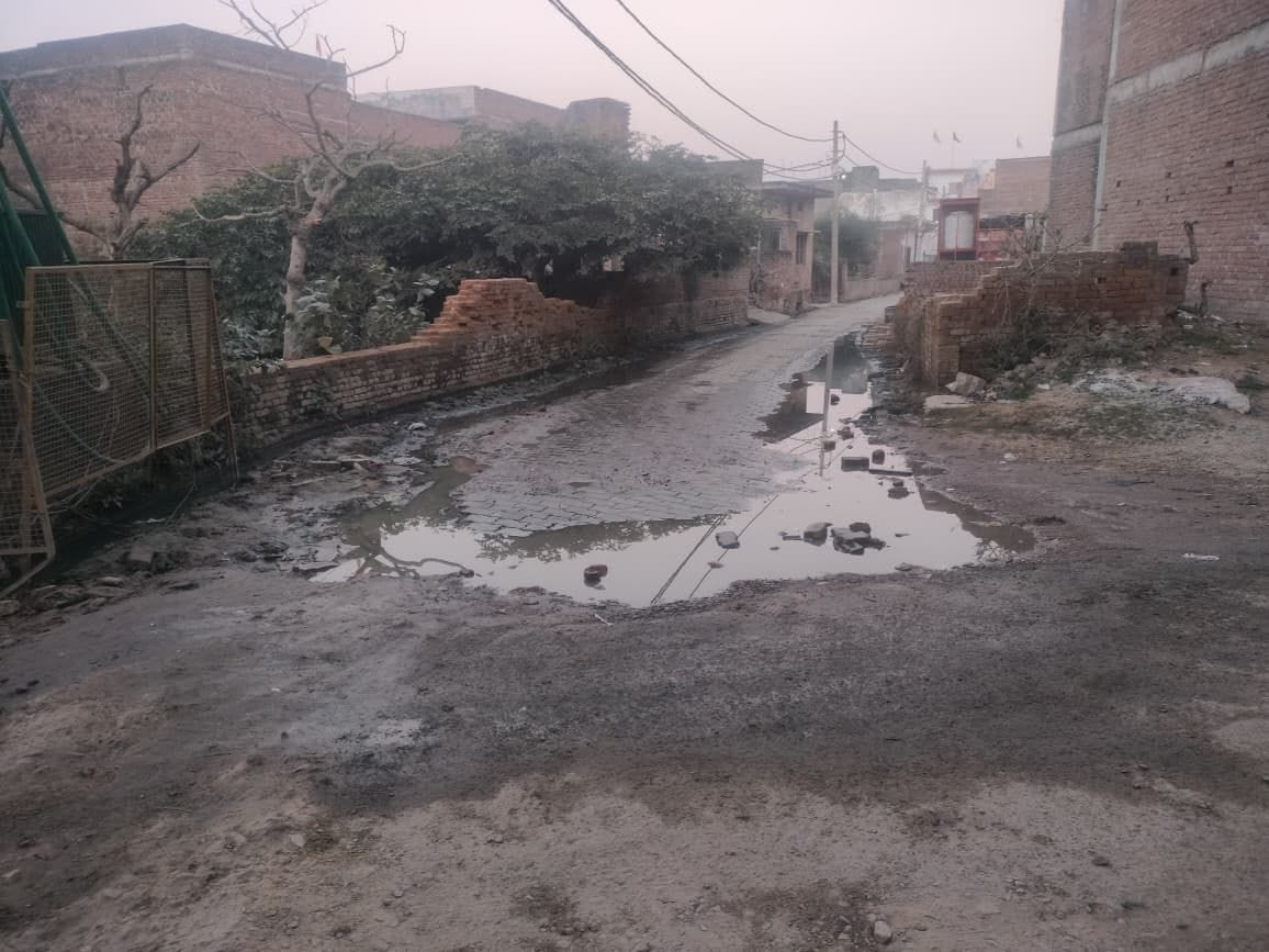 There are no drainage arrangements, dirty water is filling up empty plots.