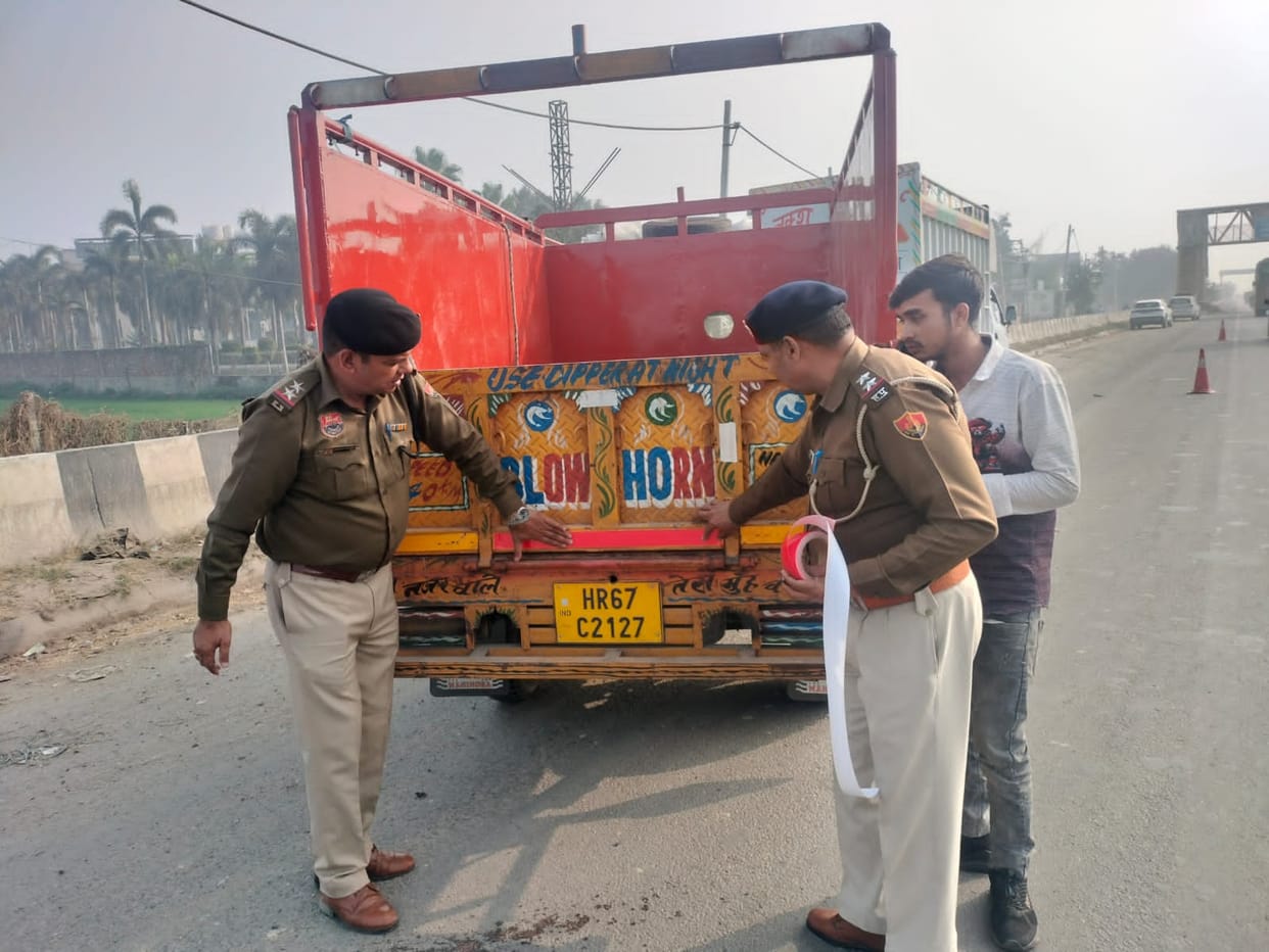 Police swung into action after the accident on Yamuna Expressway, issued warnings to 95 drivers.