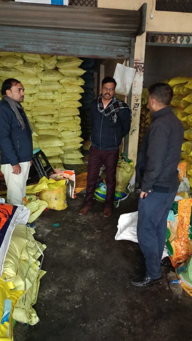 During the inspection, three fertilizer shops were found closed; show-cause notices have been issued.